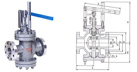 Y45H杠杆式减压阀结构图