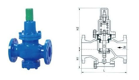 Y42X<strong><strong><strong>水用减压阀</strong></strong></strong>结构图