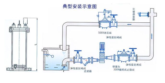 ZYA-9000水锤吸纳器结构图