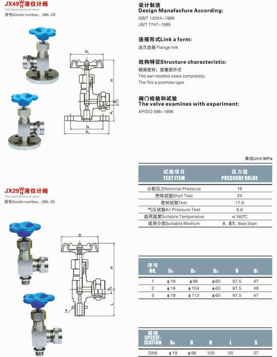 JX29W,JX49W液位計結(jié)構(gòu)圖