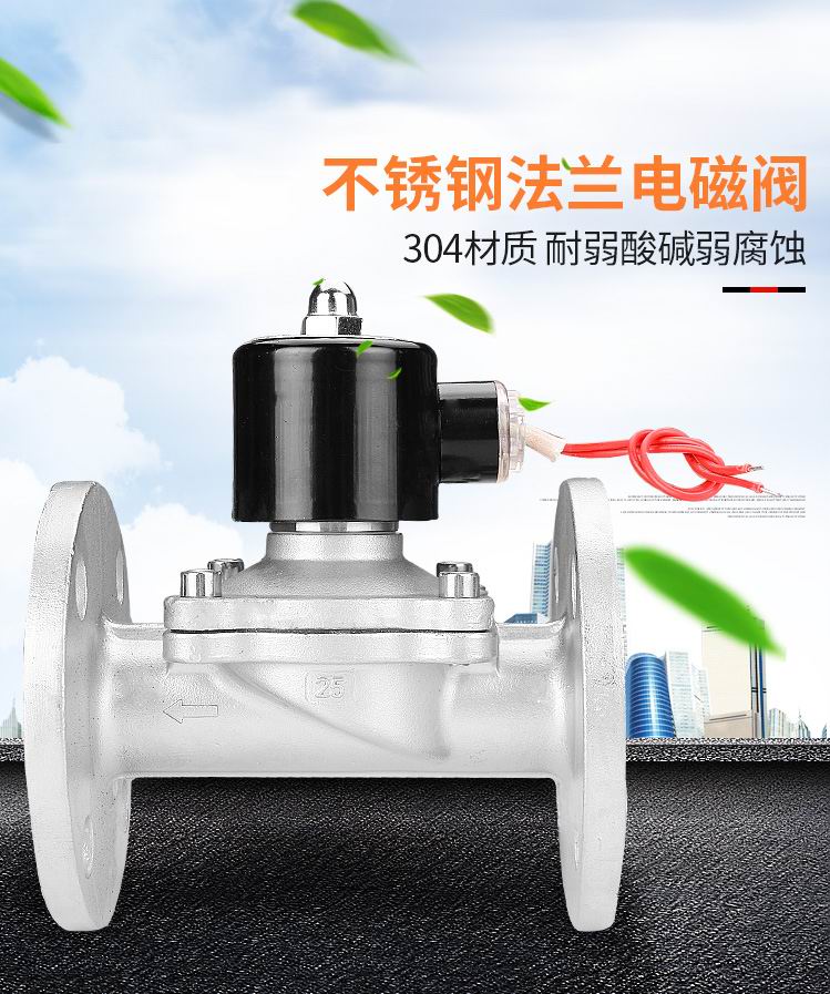 2W-32BF不锈钢法兰电磁阀