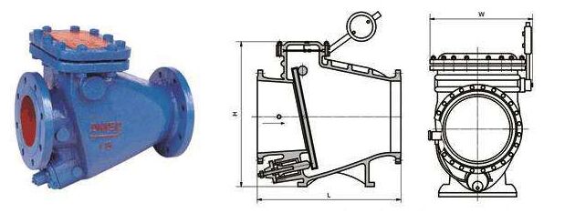 微阻缓闭止回阀结构图
