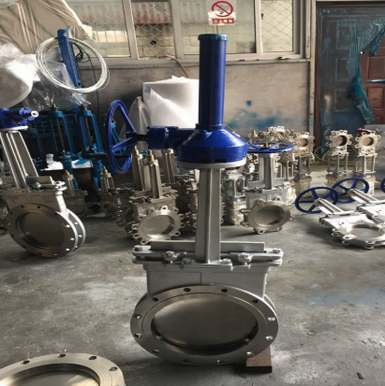 伞齿轮刀型闸阀