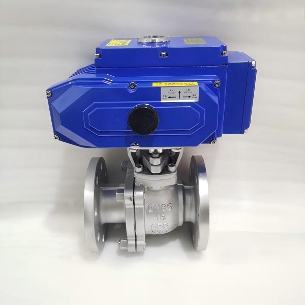 Q941F46电动调节型不锈钢衬氟球阀